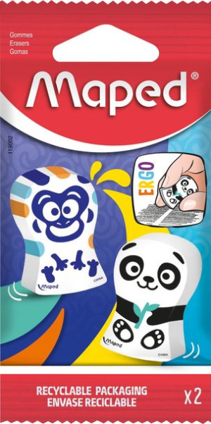 Maped Gumka Ergo fun mix kolorów flowpack eco