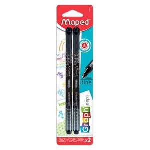 Cienkopis Graph Peps Deco Czarny 2 Szt Maped