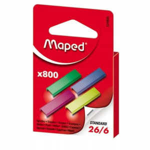 Zszywki Kolorowe 26/6 800 Szt 324806 Maped