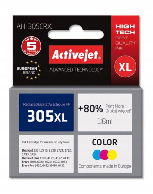Tusz Activejet AH-305CRX do HP 305XL 3YM63AE; Prem