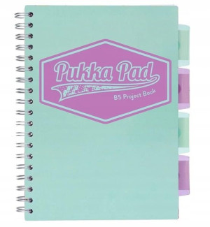 PUKKA kołozeszyt PASTEL B5 PROJECT BOOK kratka