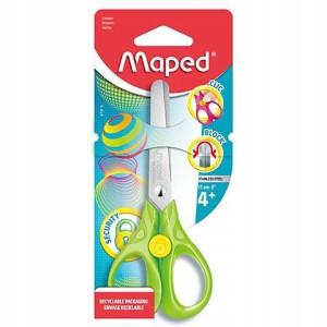 Maped Nożyczki security zielone blister