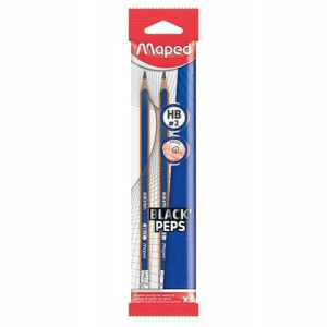 Maped Ołówek z gumką Blackpeps blue HB flowpack
