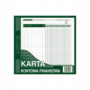 Karta Kontowa Finansowa 2/3 A4 433-2