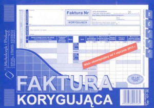 Faktura Korygująca A5 107-3e