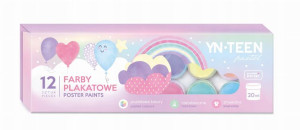 Interdruk Farby plakatowe 12x20ml PASTEL