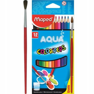 Kredki colorpeps aqua akwarelowe 12kol Maped