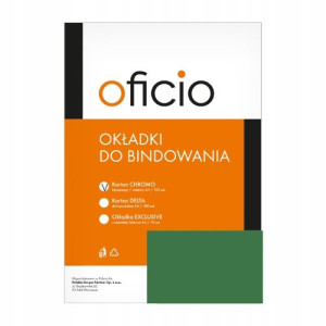 Karton do bindowania CHROMO A4 zielony 100 szt./o
