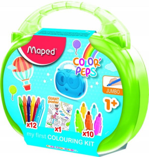 Walizeczka Colorpeps 10Flamastrów+12Kredek Maped