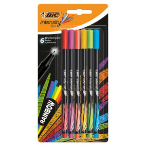 Cienkopisy Intensity Fine Rainbow Blister 6szt