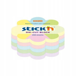 Notes Kwiatek 67x67mm 5Kol.Pastelowych 250kart.