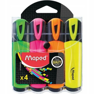 Zakreślacz Fluo Peps 4Szt Etui