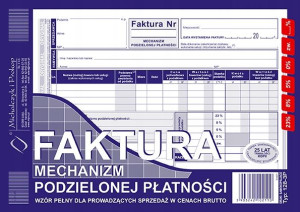 Faktura Mechanizm Podzielonej Płatności A5 128-3p