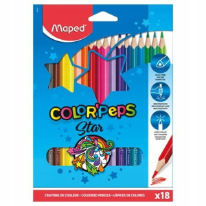 Kredki Colorpeps Trójkątne 18Szt 183218 Maped