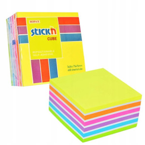 Notes Kostka 76mmx76mm Mix 7 Kol 400 Kartek