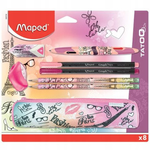 Komplet szkolny Maped Paris Fashion 8 elementów