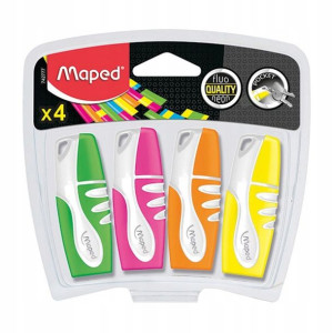 Zakreślacz Fluo Peps Pocket Mix 4Kolory Box Maped