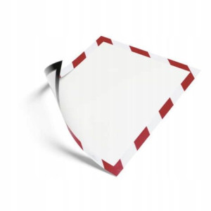 Ramka Magnetyczna Security A4 Durable Czerwono-Bia
