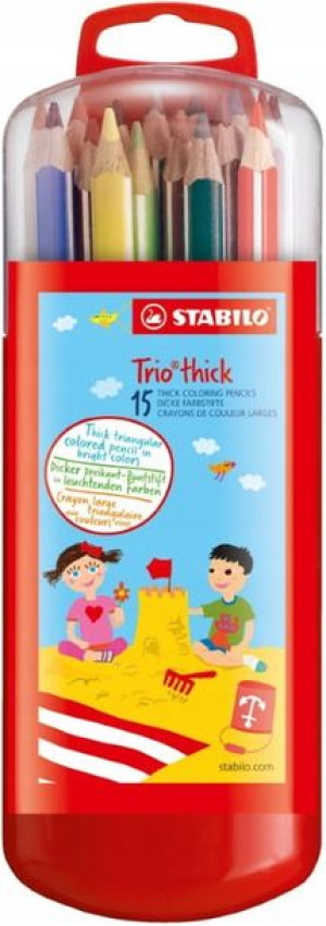 STABILO Trio gruba kredka etui 15 szt.
