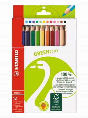 STABILO GREENtrio etui 12 szt.