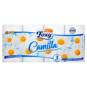 Papier Toaletowy Foxy Camilla 3War Rumiankowy 8Rol