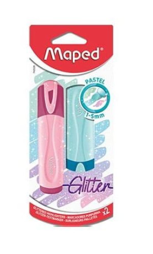 Maped Zakreślacz Fluo Peps pastel/brokat mix 2kol