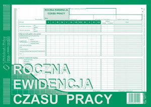 Roczna Ewidencja Czasu Pracy A4 527-1