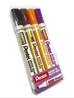 Pentel Marker Do Białych Tablic 4szt Mw85-EFGV