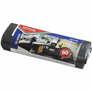 Worki Na Śmieci Biurowe Mocne (Ldpe)60l 10szt Cza