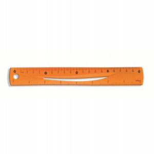Linijka Elastyczna 20 Cm Tetis pomarańczowy