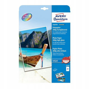 Papier Fotograficzny Wysokobłyszczący 200g Avery