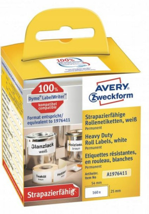 Avery Etykiety w rolce Heavy Duty 25x54 A1976411