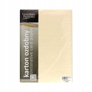 Karton ozdobny A4 Olympia kremowy 20 szt 220g/m2