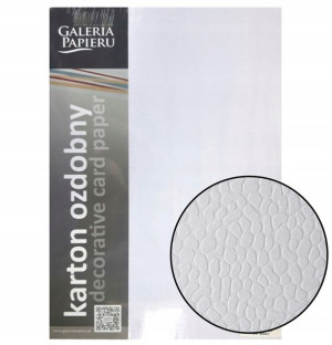 Karton ozdobny A4 Mozaika biały 20 szt 230 g