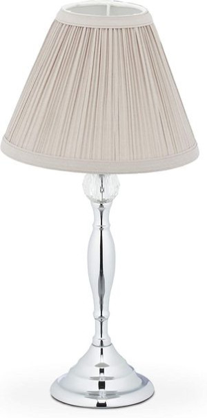 Lampa stołowa nocna kryształ srebrna Relaxdays