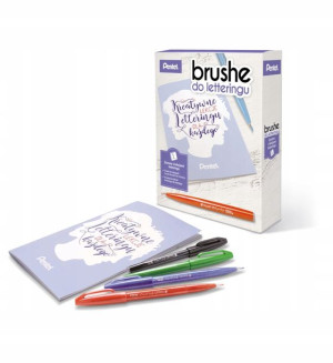 Pentel Zestaw Do Nauki Kaligrafii - Pisaki Brush S
