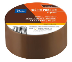Taśma Pakowa Gt100 Tetis brązowy