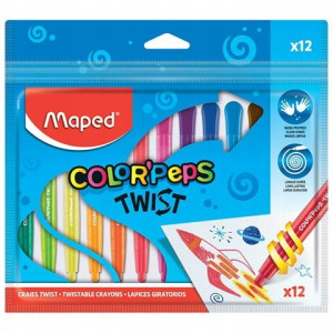 Kredki Świecowe Wykręcane Twist 12Szt 860612 Maped