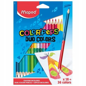 Kredki Colorpeps Duo Dwustronne 18Szt 829601 Maped