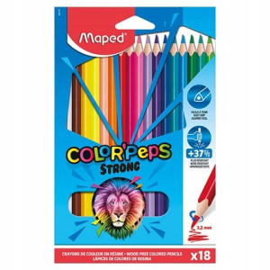Kredki Colorpeps Strong 18kol 862718 Maped