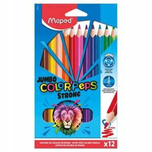 Kredki Colorpeps Strong Jumbo 12kol.863312 Maped