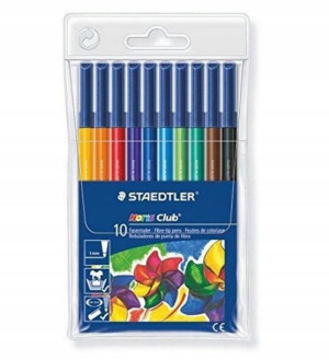 Staedtler Flamastry Szkolne Noris Club 10 Kolorów