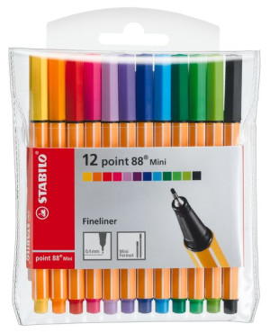 Stabilo Cienkopis Point Mini 88, Etui 12 sztuk
