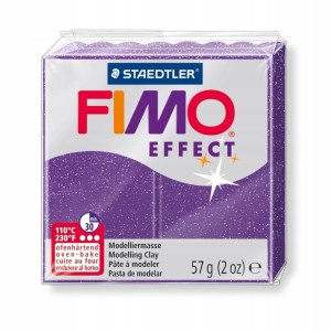 Fimo Masa Plastyczna Effect Fioletowy Brokatowy