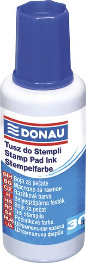 Tusz do pieczątek DONAU 30ml niebieski do stempli