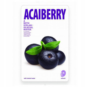 Maseczka Z Wodą Lodowcową Jagody Acai