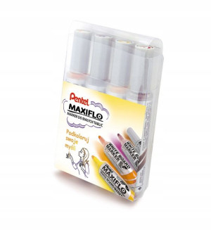 Pentel Komplet 4 markerów MAXIFLO MWL5M-4W EFGV