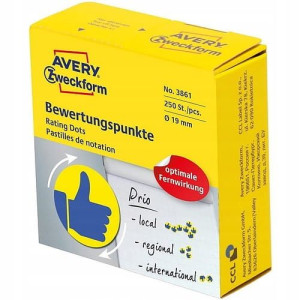 Kółka w dyspenserze Kciuk Avery 19mm 3861