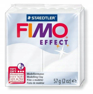 FIMO Masa plastyczna Effect biały przezroczysty