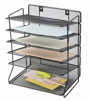 Sorter na dokumenty Office Set metalowy czarny Q-C